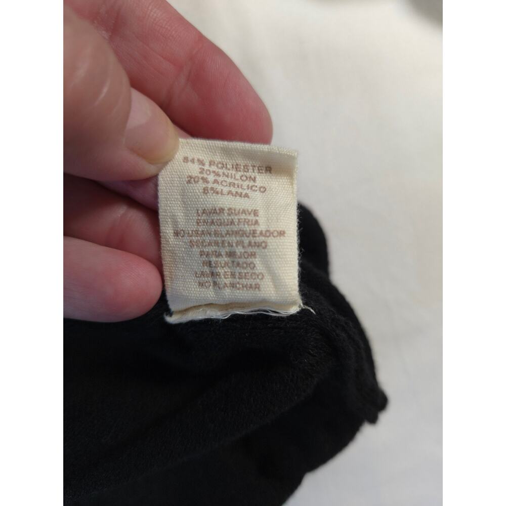 Mystree Femme Sweater Black Size Large Stretch Bubble Knit Excellent Condition - Picture 7 of 8